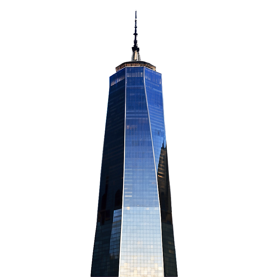 One World Trade Center Dusk View Png 06252024