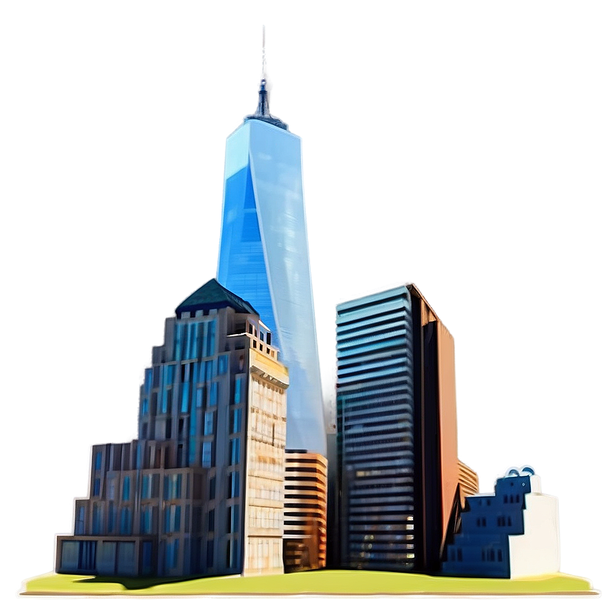 One World Trade Center Minimalist Design Png 32