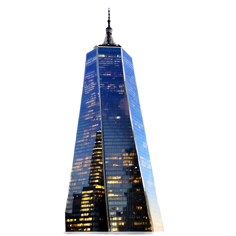 One World Trade Center Sparkling Night Png 88