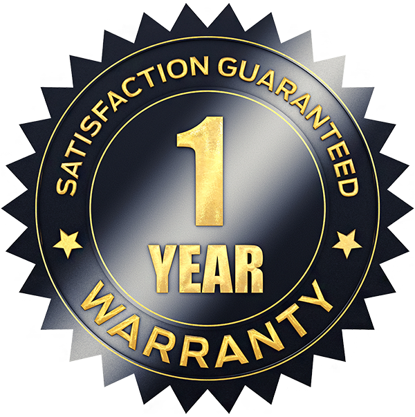 One Year Satisfaction Guarantee Seal