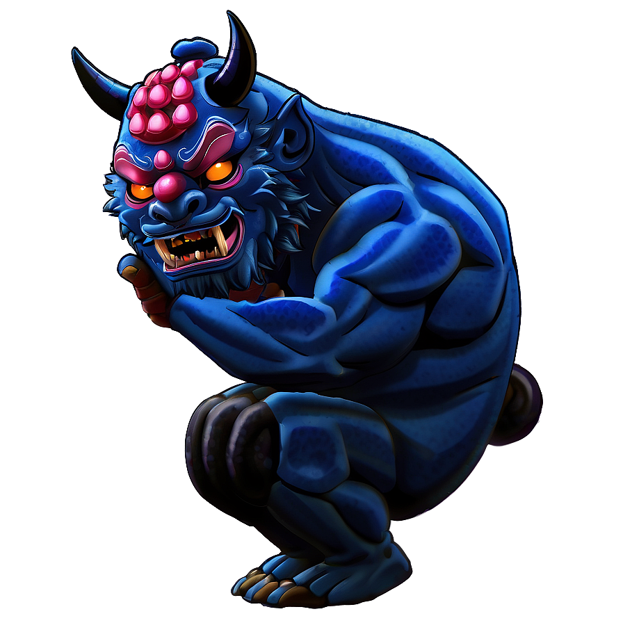 Oni Drinking Sake Png 2