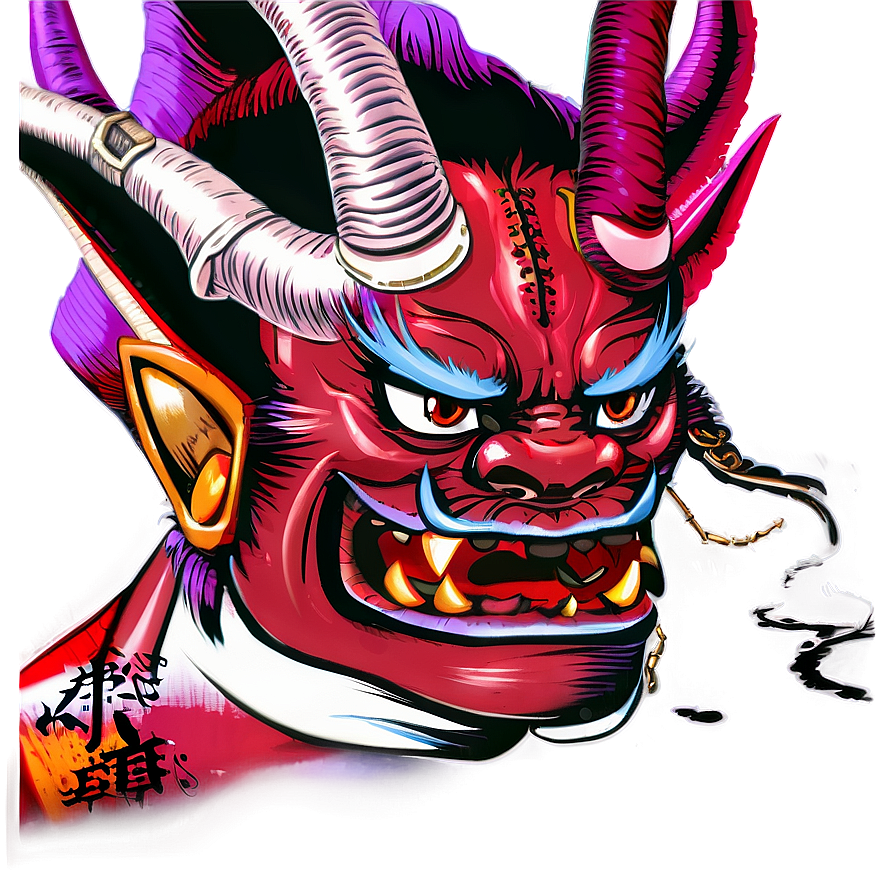 Oni Drinking Sake Png Dhs53