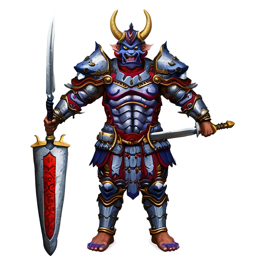 Oni Warrior In Armor Png Ywi