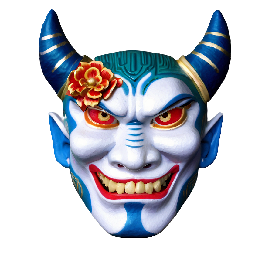 Oni With Kabuki Mask Png Mei