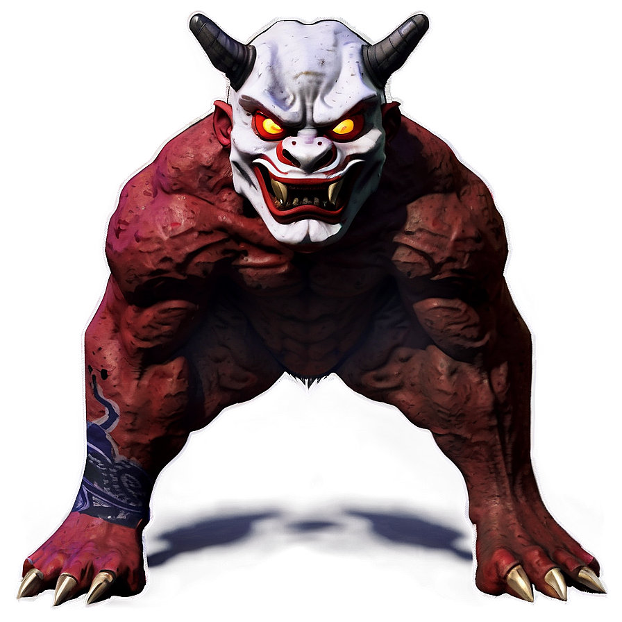 Oni With Tengu Mask Png 06122024