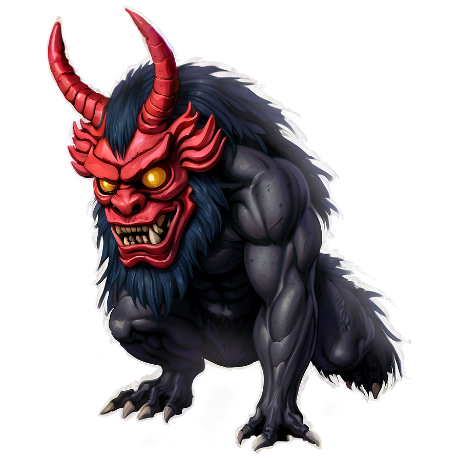 Oni With Tengu Mask Png Ste14