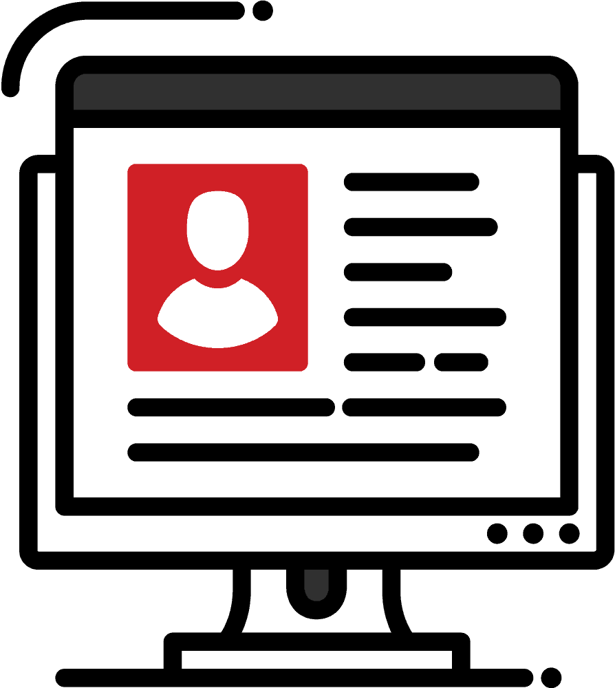 Online Profile Icon Concept PNG with transparent background