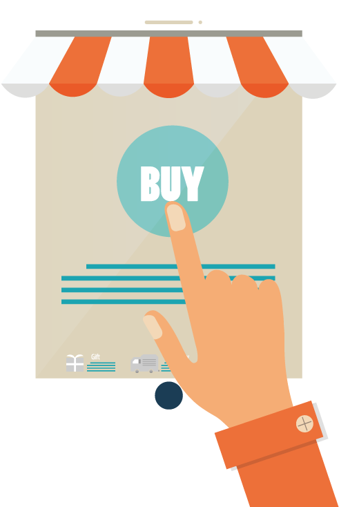 Online Purchase Click Illustration PNG with transparent background