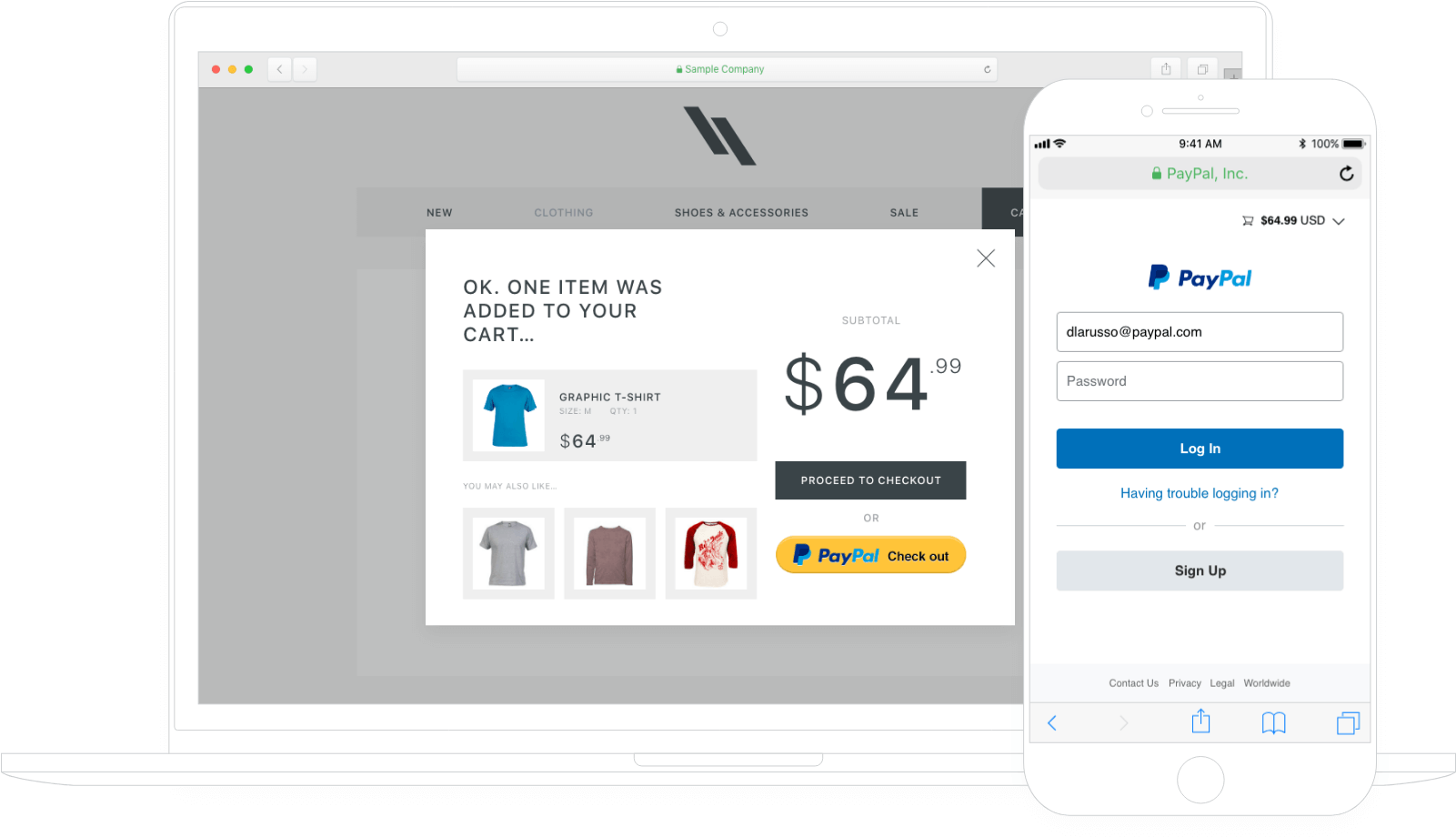 Online Shopping Cartand Pay Pal Checkout PNG with transparent background