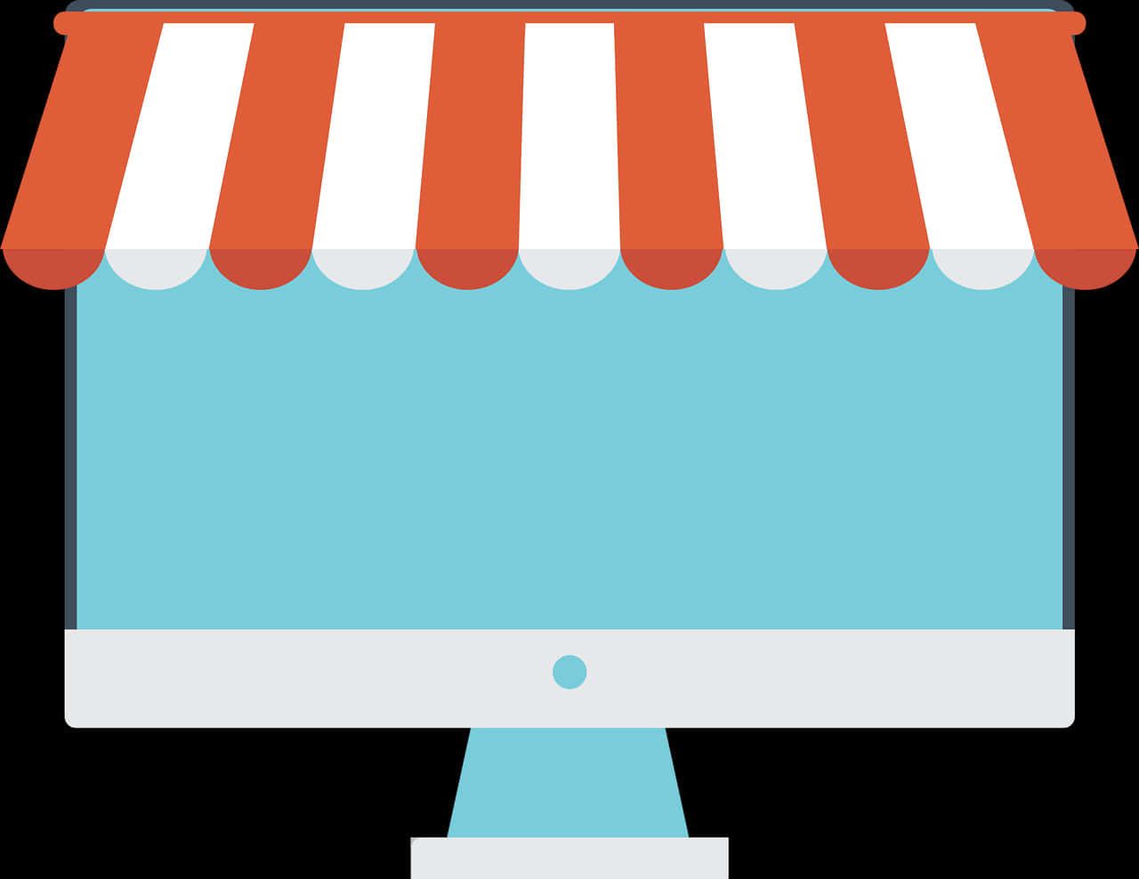 Online Storefront Illustration 1280x988 PNG image with a transparent background, free high-resolution download