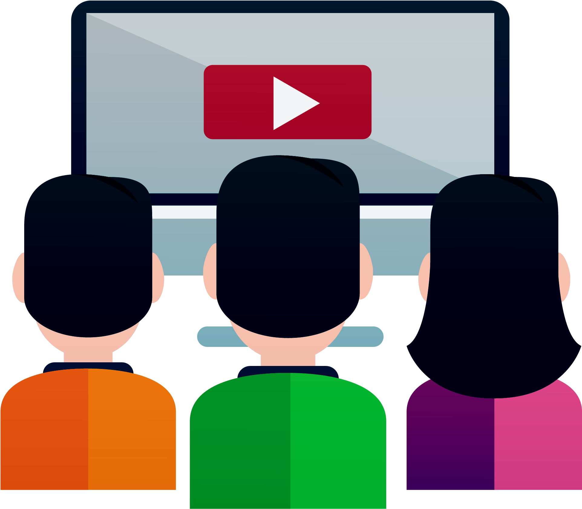 Television Icon - People Watching Tv Icon PNG with transparent background