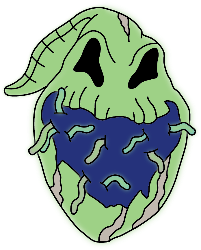 Glow In The Dark Oogie Boogie PNG with transparent background
