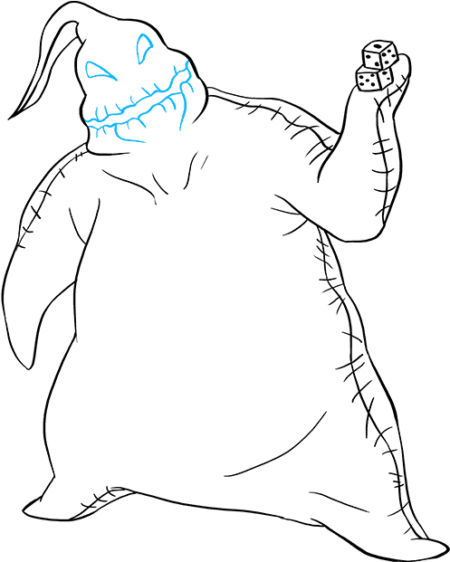 How To Draw Oogie Boogie From The Nightmare Before - Line Art, HD Png Download PNG with transparent background