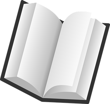 Open Blank Book Icon PNG with transparent background