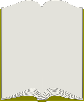 Open Blank Book Illustration PNG with transparent background