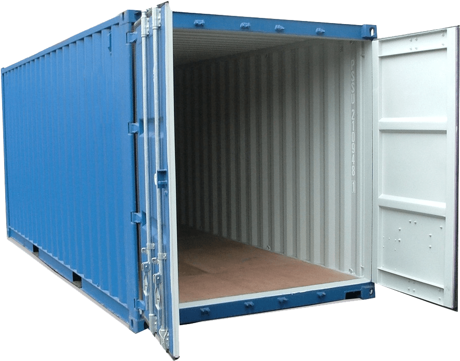 Blue Shipping Container Transparent Background - Shipping Container Png, Png Download PNG with transparent background