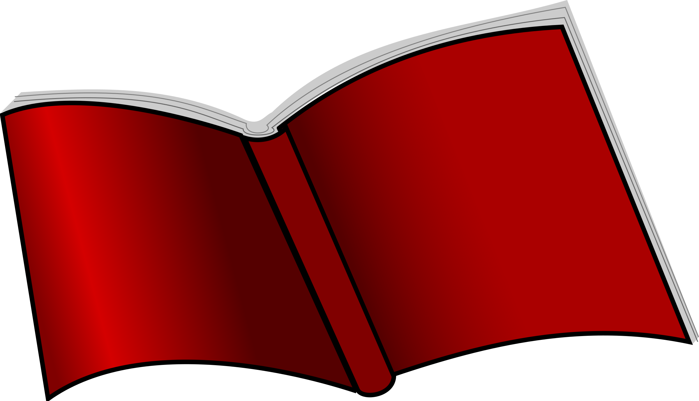 Open Book Clipart Red Cover