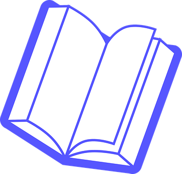 Open Book Icon Blue