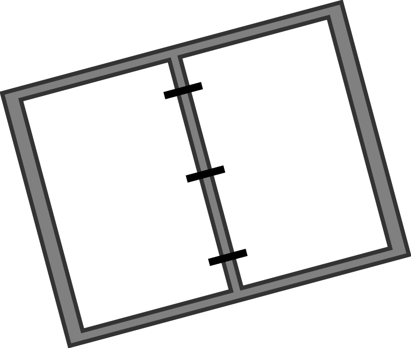 Open Book Icon Vector PNG with transparent background