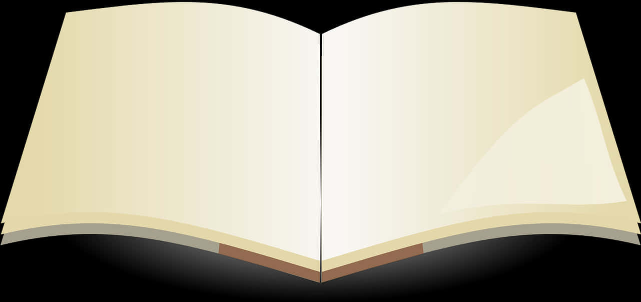 Open Book Vector Illustration PNG with transparent background