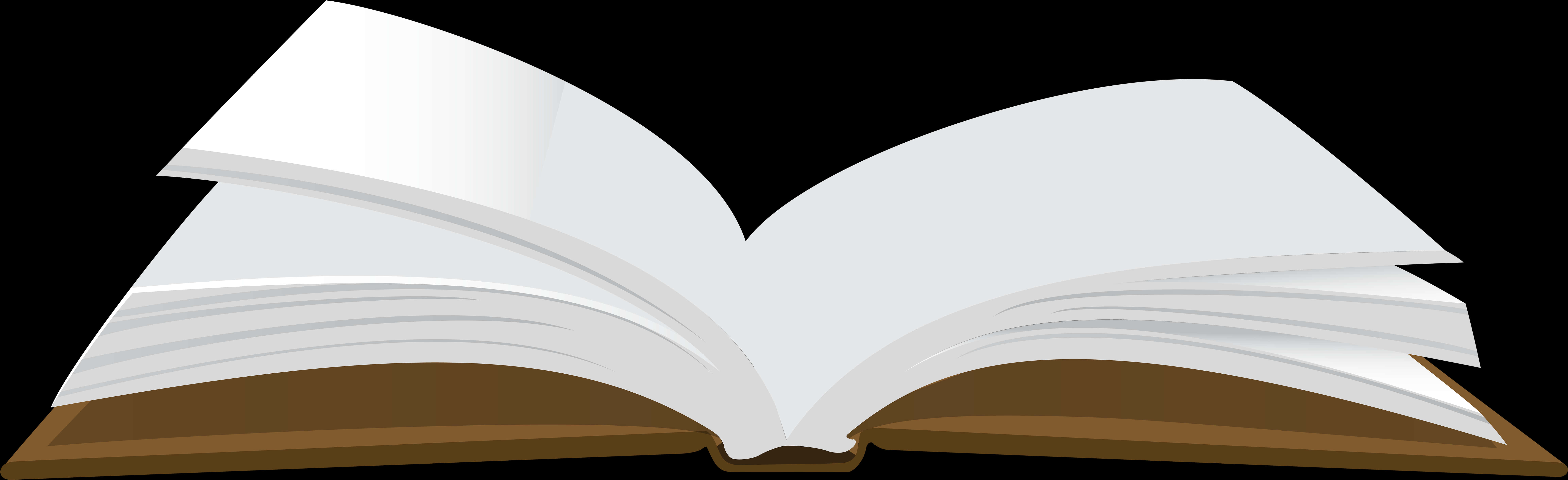 Open Book Vector Illustration PNG with transparent background