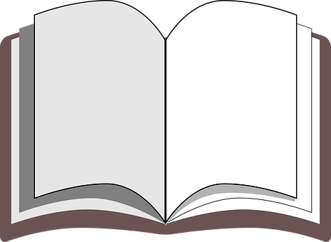 Open Book Vector Illustration PNG with transparent background