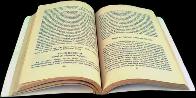 Open Bookon Table PNG with transparent background