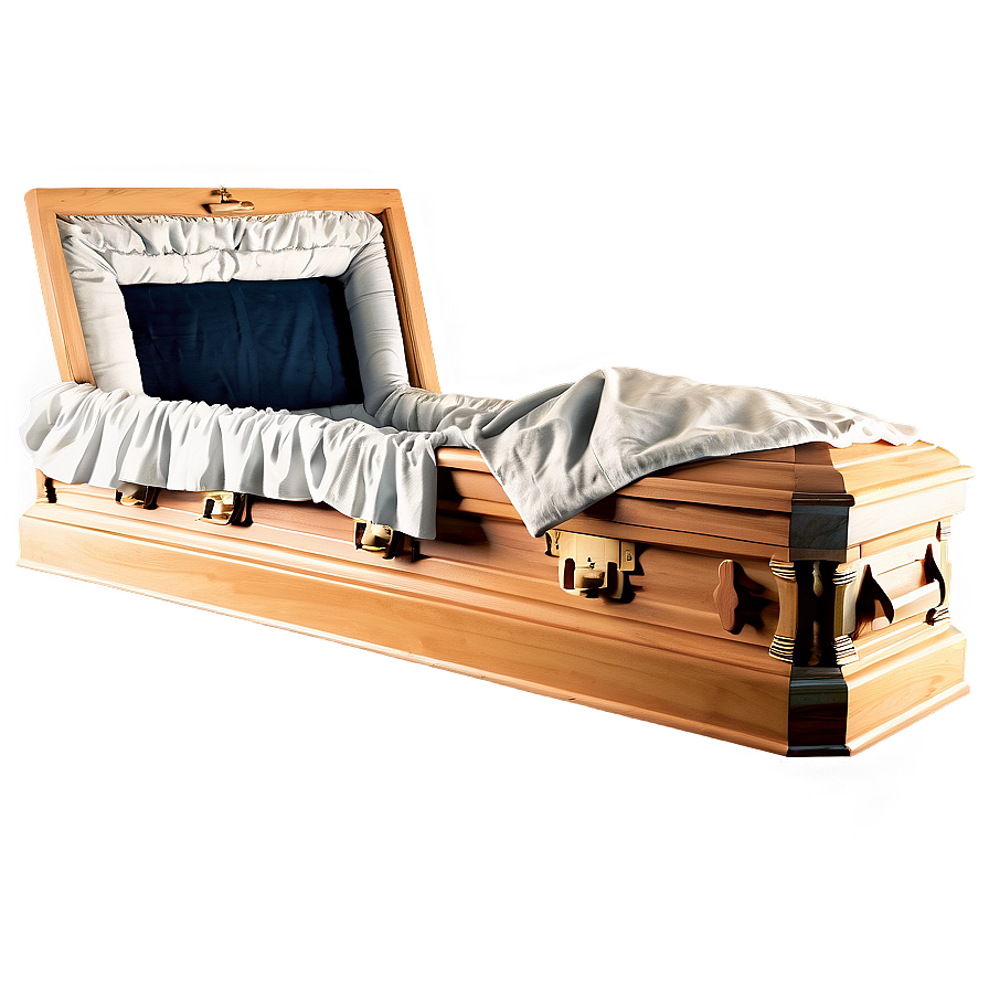 Open Coffin With Drapery Png 81