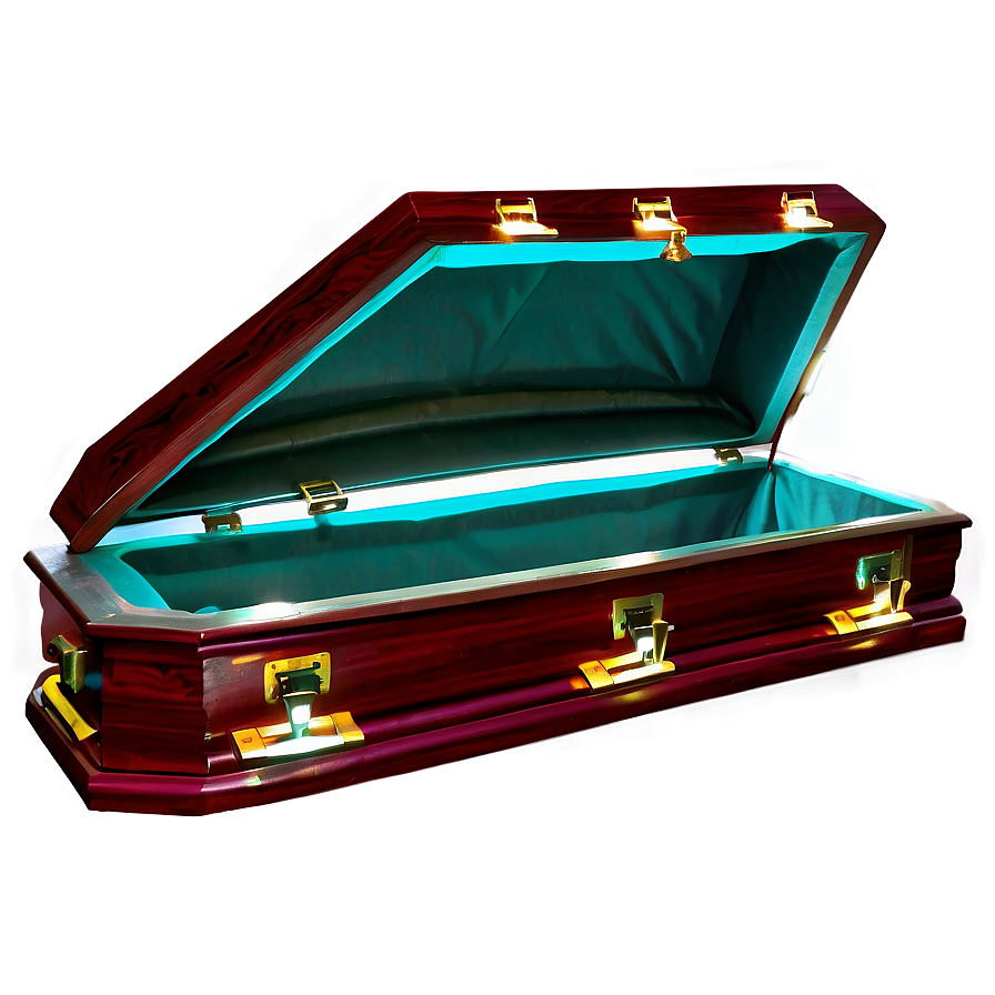 Open Coffin With Light Png Kec