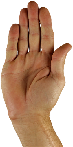 Hand, Stop, Containing, Sign Language, Finger - Tfcc Tear Looks Like, HD Png Download PNG with transparent background