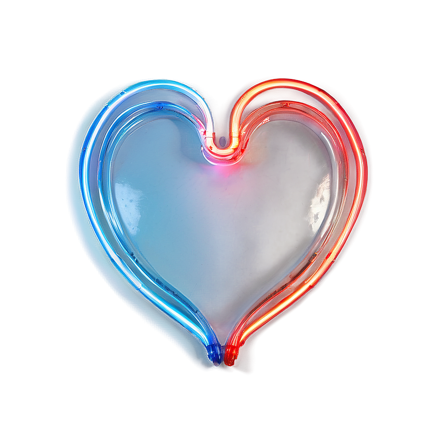 Open Heart In Neon Light Png 06212024