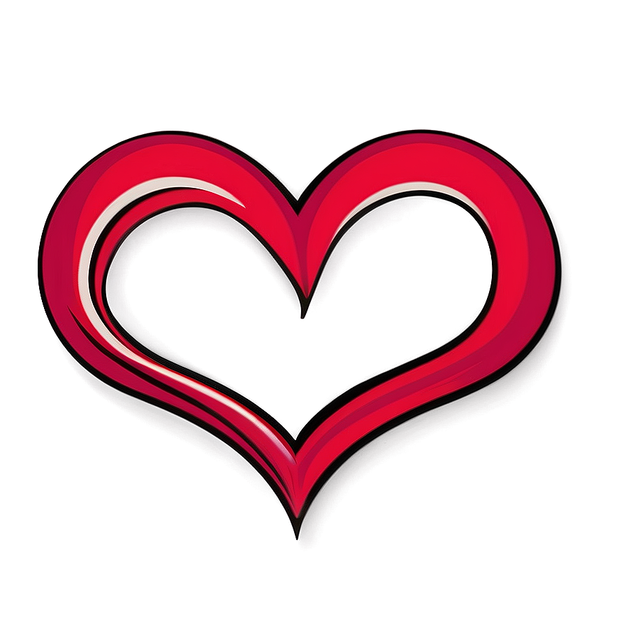 Open Heart Outline Graphic Png Kkw63