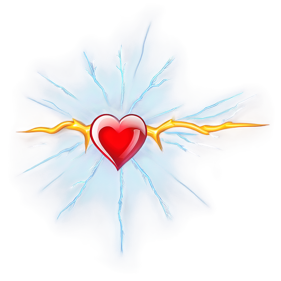 Open Heart With Lightning Png Jtn89