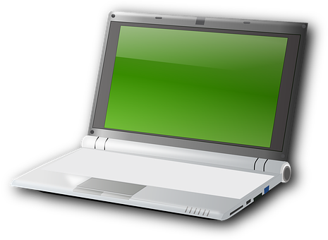 Open Laptop Illustration