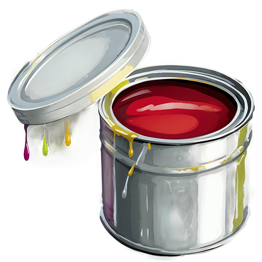 Open Paint Can Png 06112024