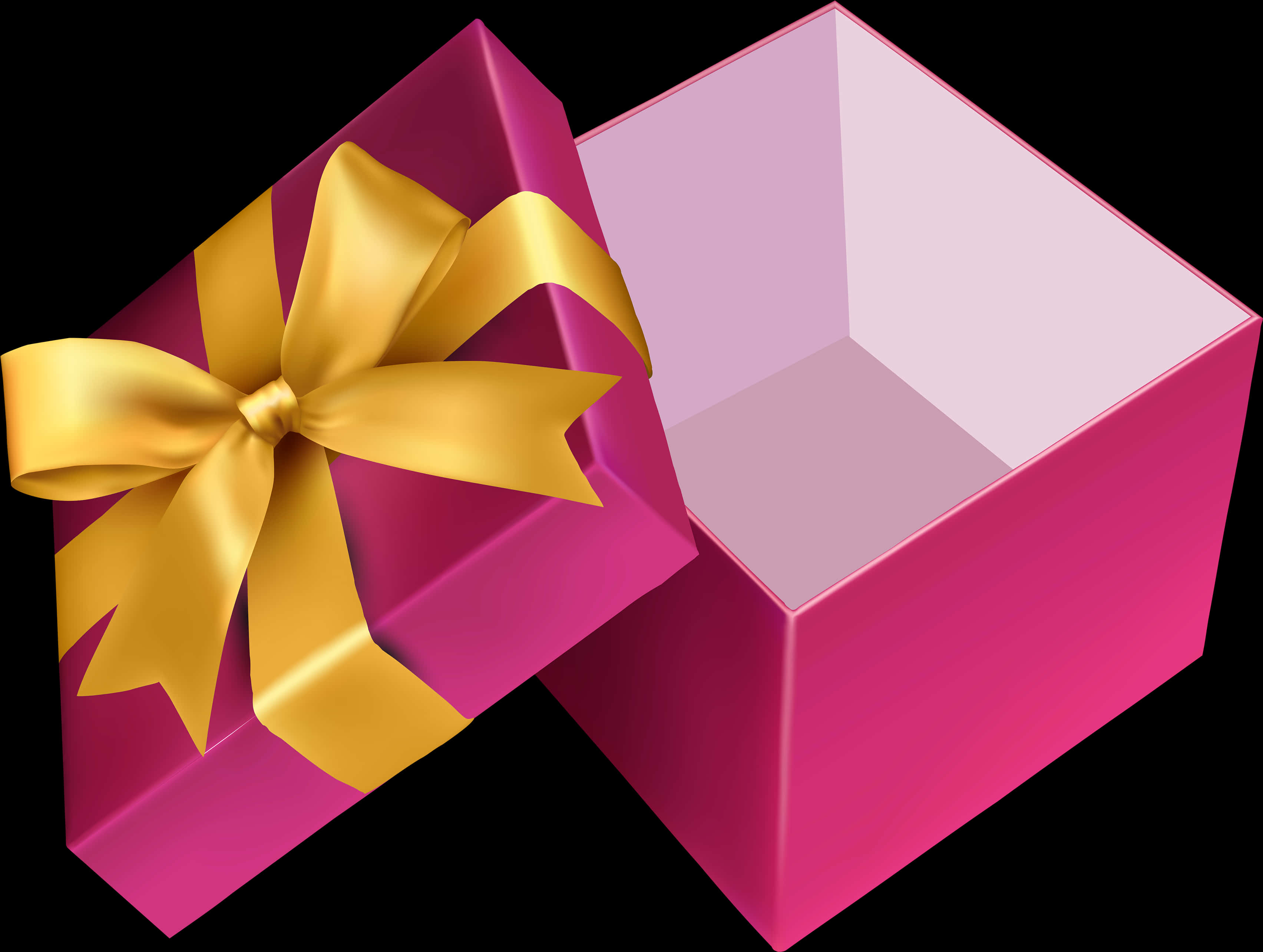 Pink Open Gift Png Clipart, Transparent Png PNG with transparent background