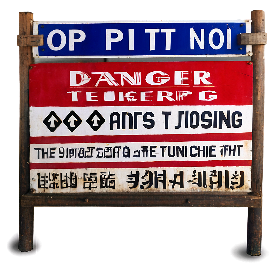 Open Pit Danger Sign Png Lbq91