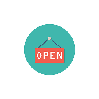 Open Sign Illustration PNG with transparent background