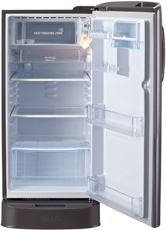 Open Single Door Refrigerator