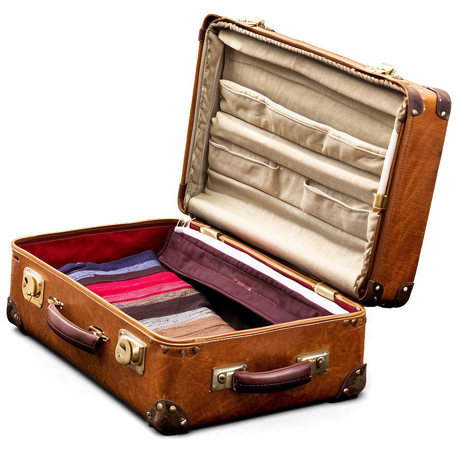 Open Suitcase PNG 06112024 PNG with transparent background