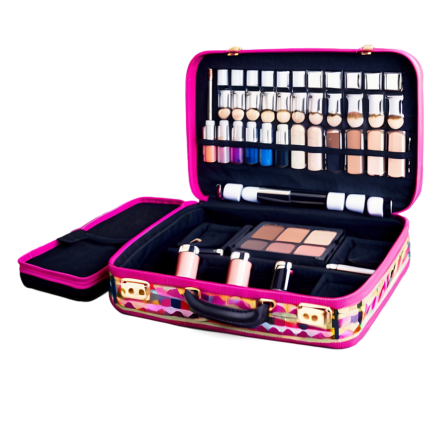 Open Suitcase With Makeup Png Brn9