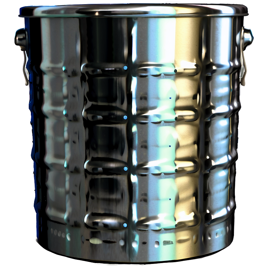 Open Top Bin Metallic Png Pqe60