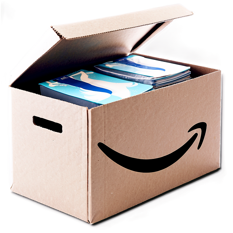 Opened Amazon Box With Contents Png 87