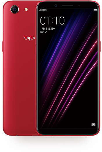 Oppo Red Smartphone Display