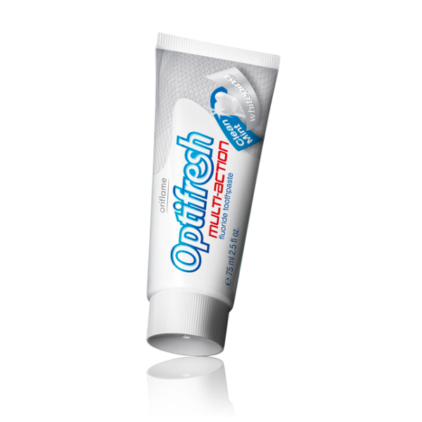 Optifresh Toothpaste Tubeon Black Background