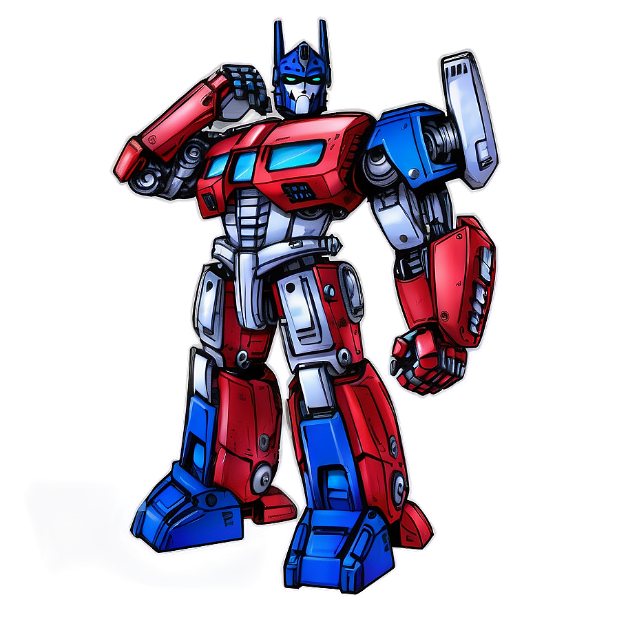 Optimus Prime Comic Book Style Png 05252024