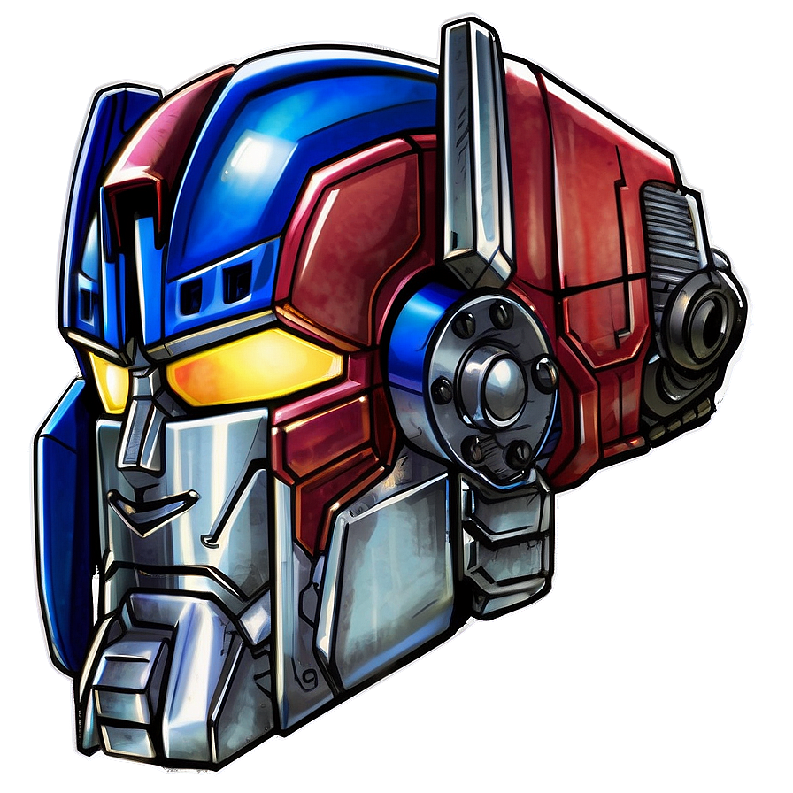 Optimus Prime Comic Book Style Png 59