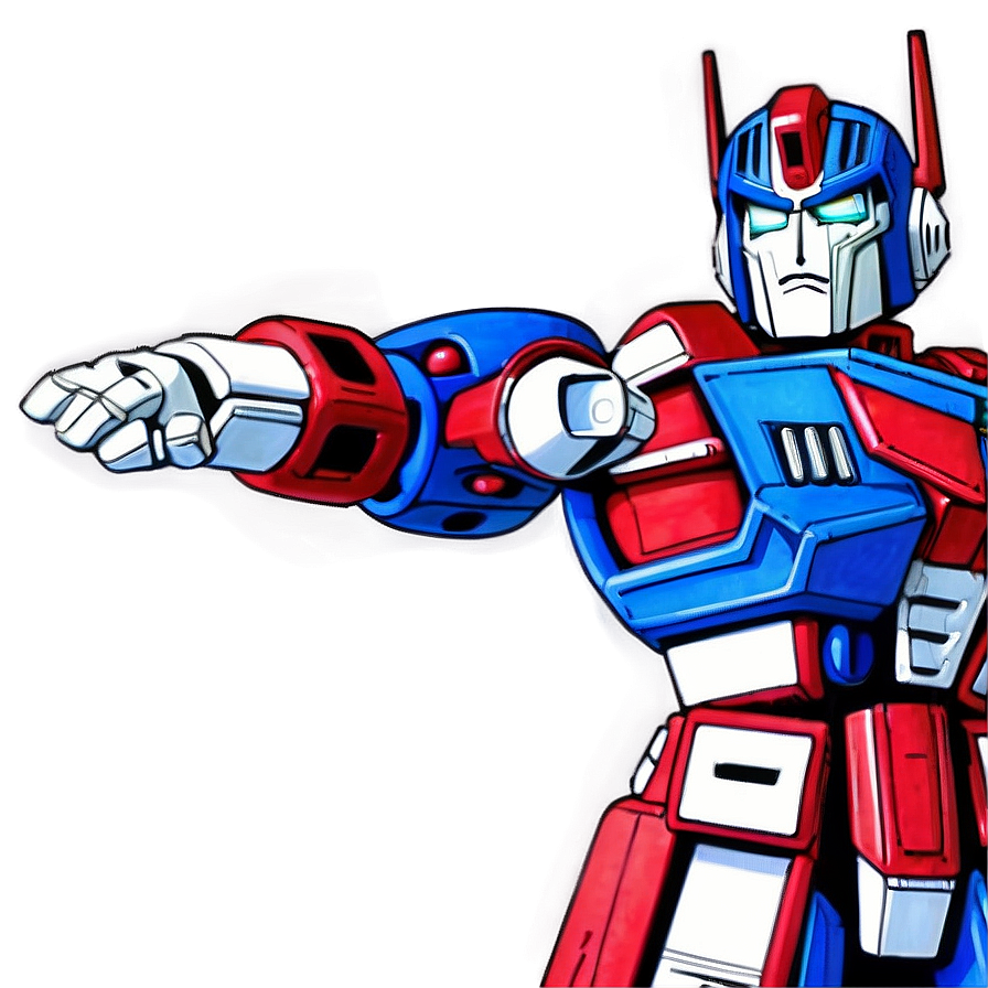 Optimus Prime Dynamic Fighting Stance Png 05252024