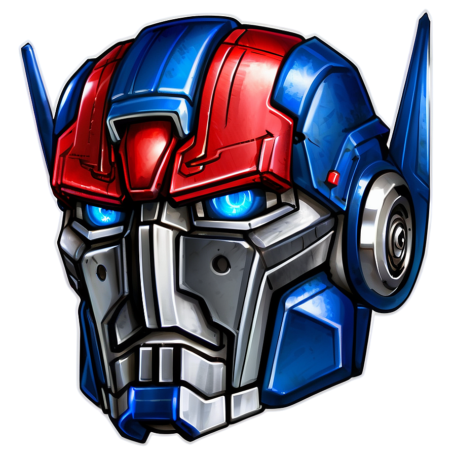 Optimus Prime Headshot Illustration Png 05252024