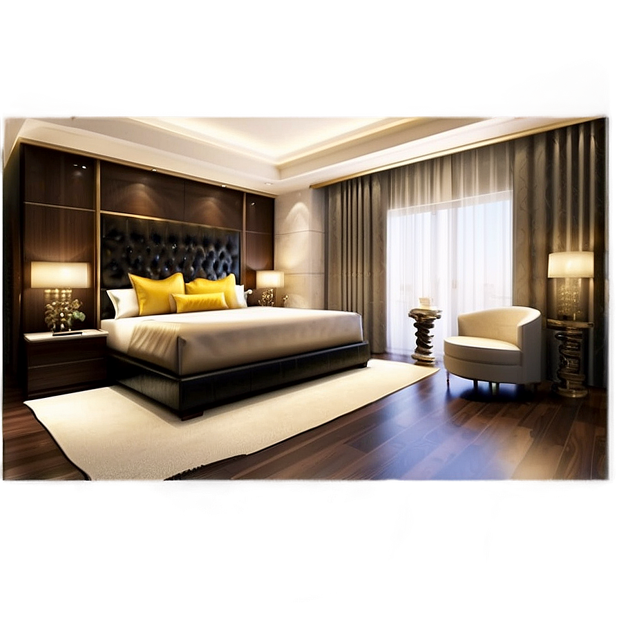 Opulent Master Bedroom PNG 06252024 PNG with transparent background